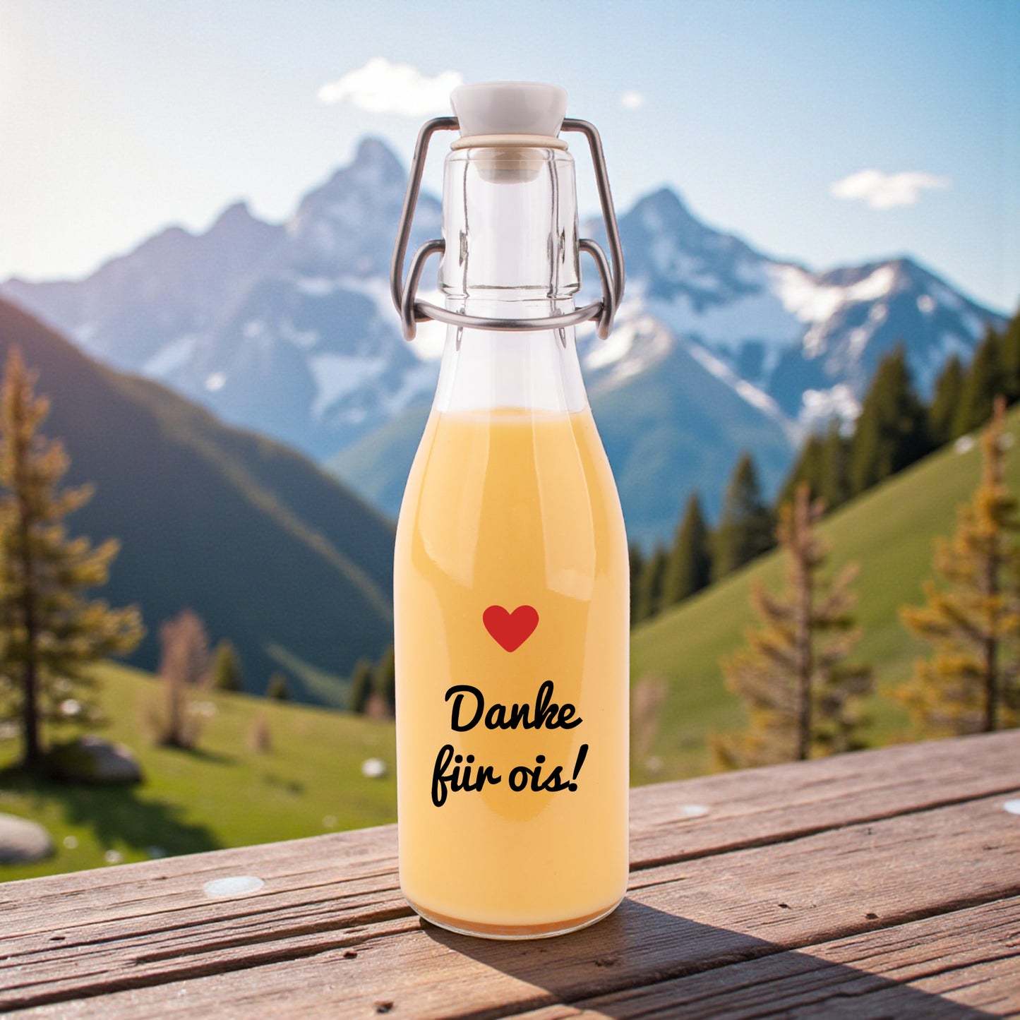 Likör/Schnaps "Danke für ois!"