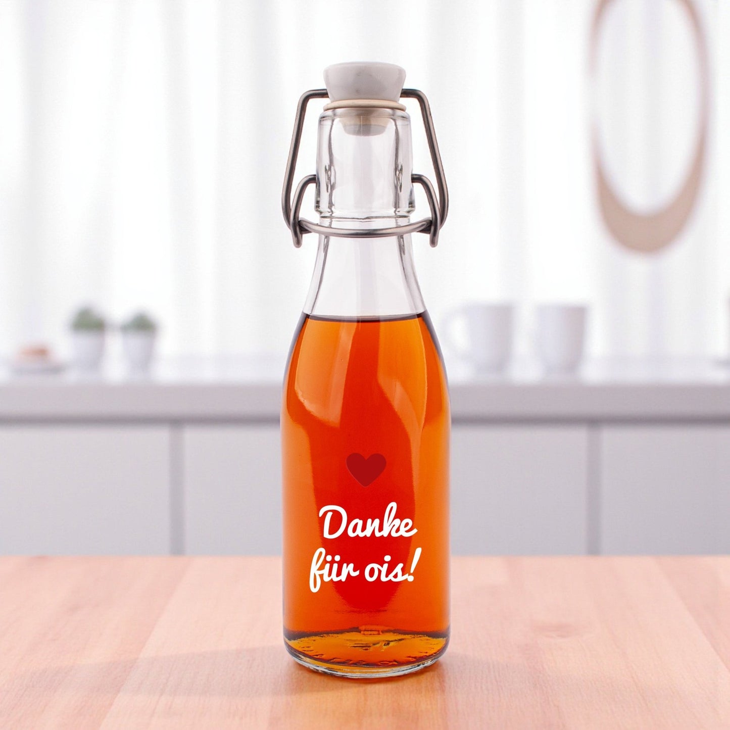 Likör/Schnaps "Danke für ois!" - meinherzschlag.de