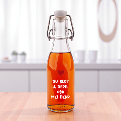 Likör/Schnaps "Du bist a Depp. Oba mei Depp."