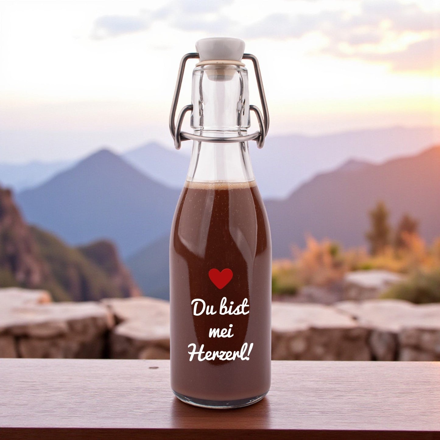 Likör/Schnaps "Du bist mei Herzerl!" - meinherzschlag.de