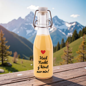 Likör/Schnaps "Heid Nocht g'hörst nur mir!" von meinherzschlag – Produktbild 7 von 7.