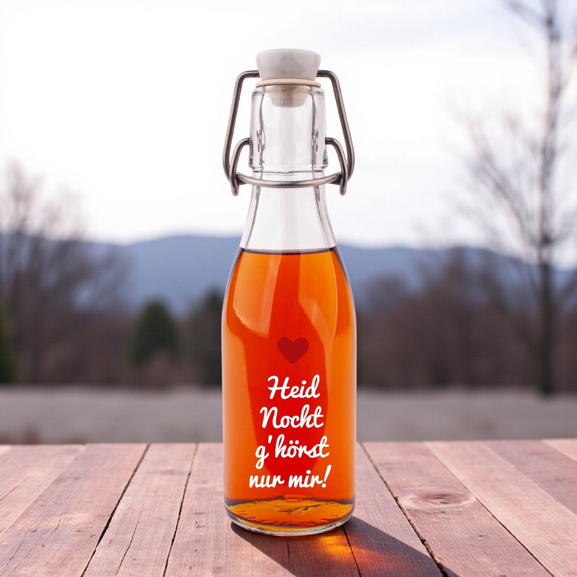 Likör/Schnaps "Heid Nocht g'hörst nur mir!" - meinherzschlag.de