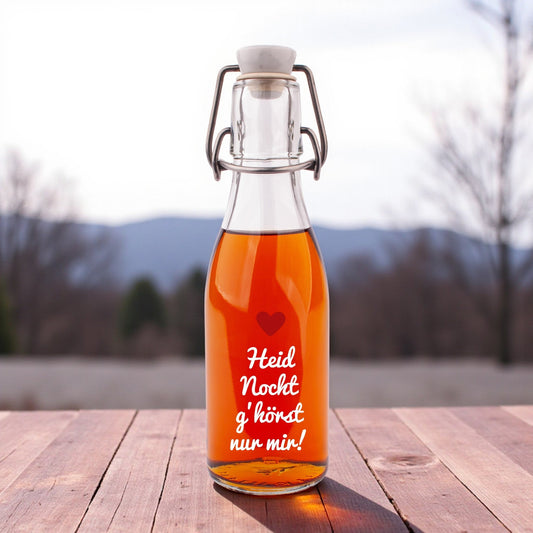 Likör/Schnaps "Heid Nocht g'hörst nur mir!" - meinherzschlag.de