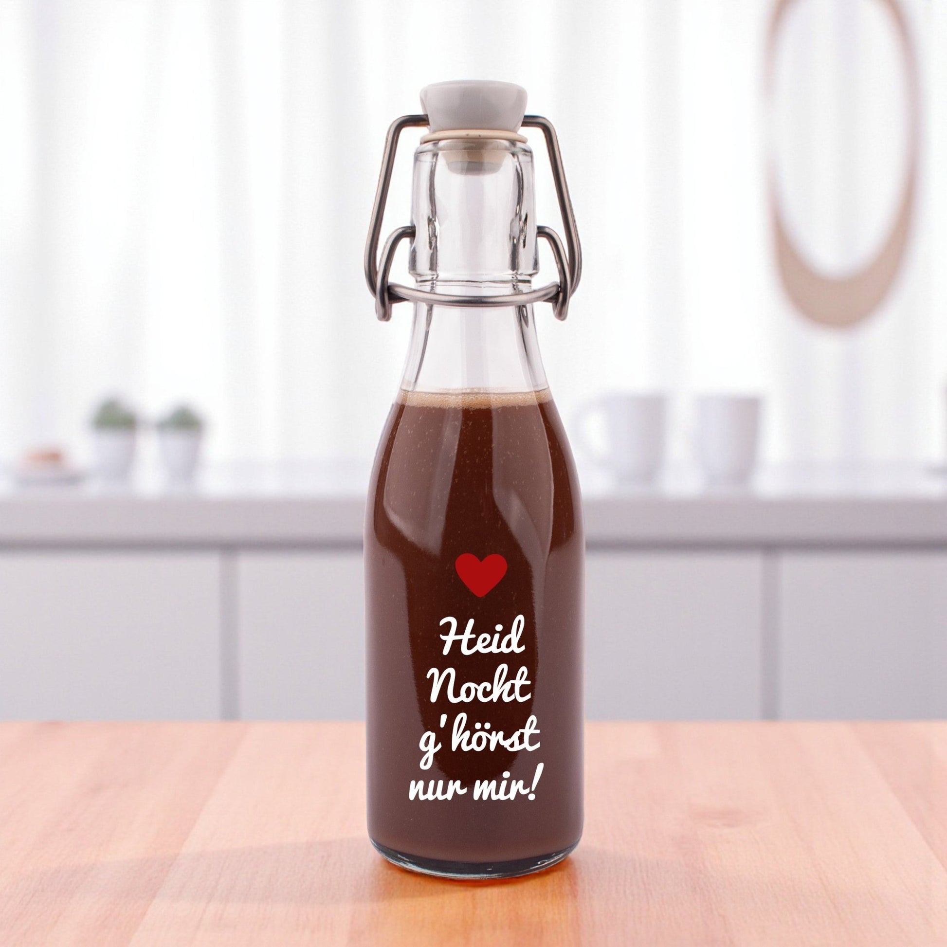 Likör/Schnaps "Heid Nocht g'hörst nur mir!" - meinherzschlag.de