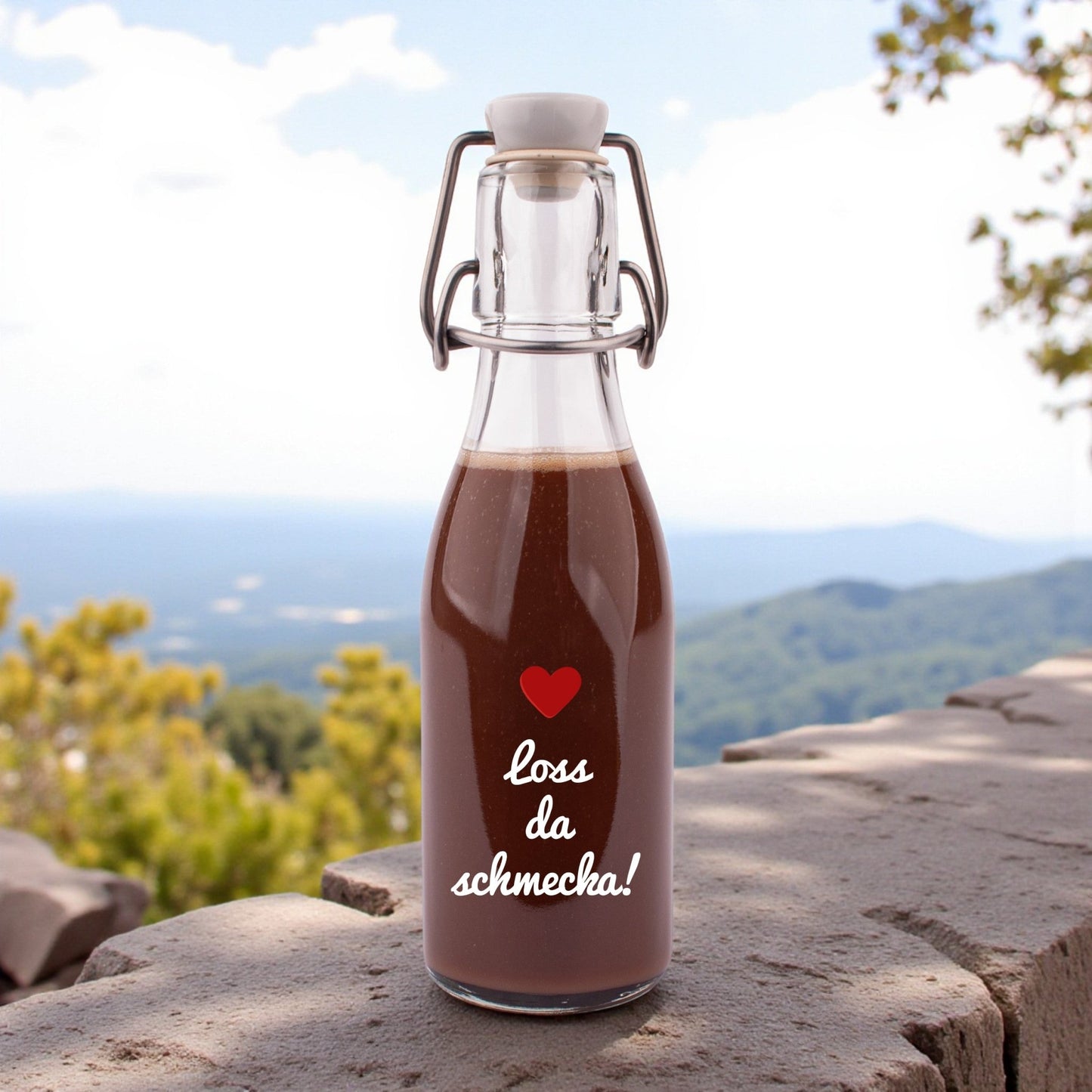 Likör/Schnaps "Loss da schmecka!" - meinherzschlag.de