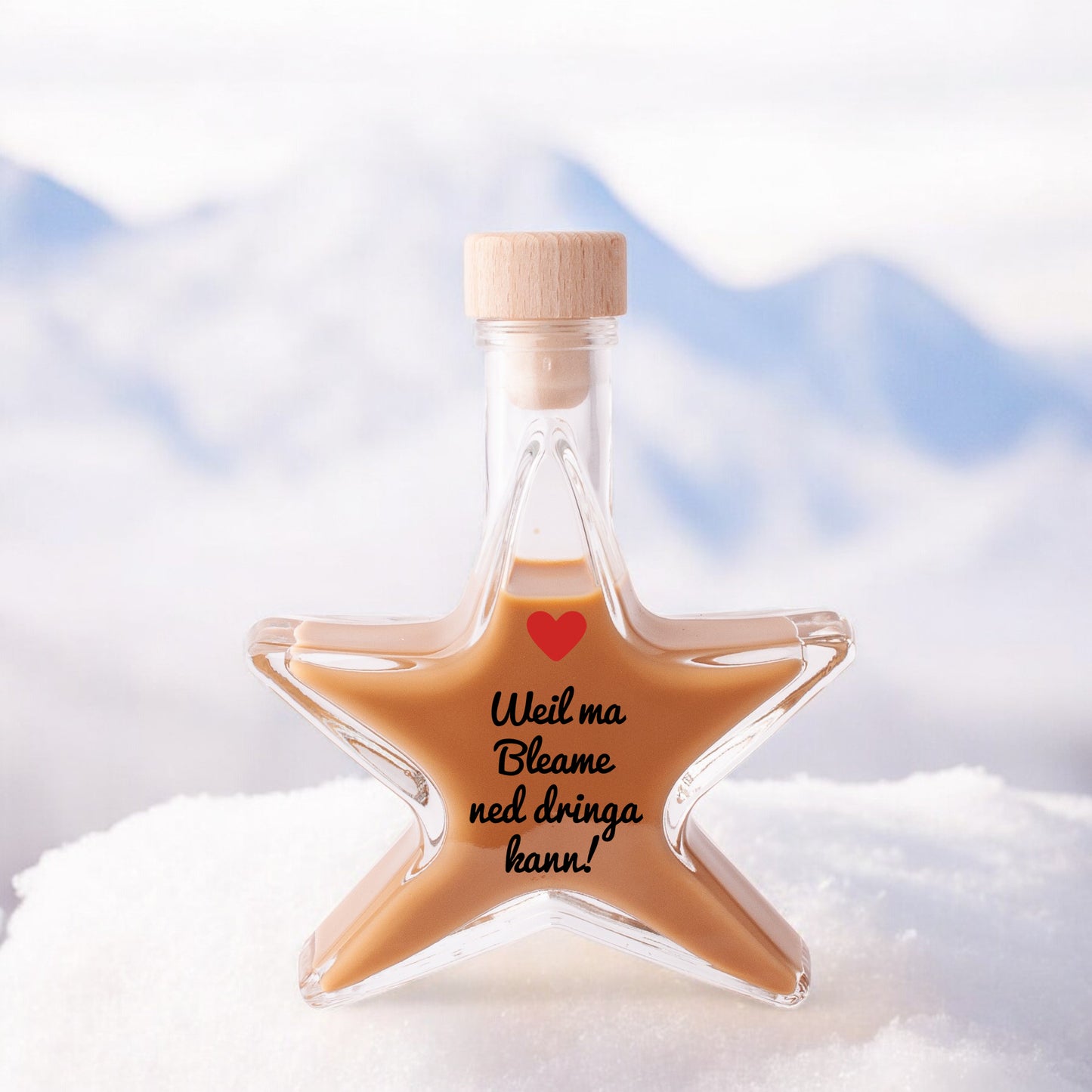 Weihnachtslikör "Weil ma Bleame ned dringa kann!" - meinherzschlag.de