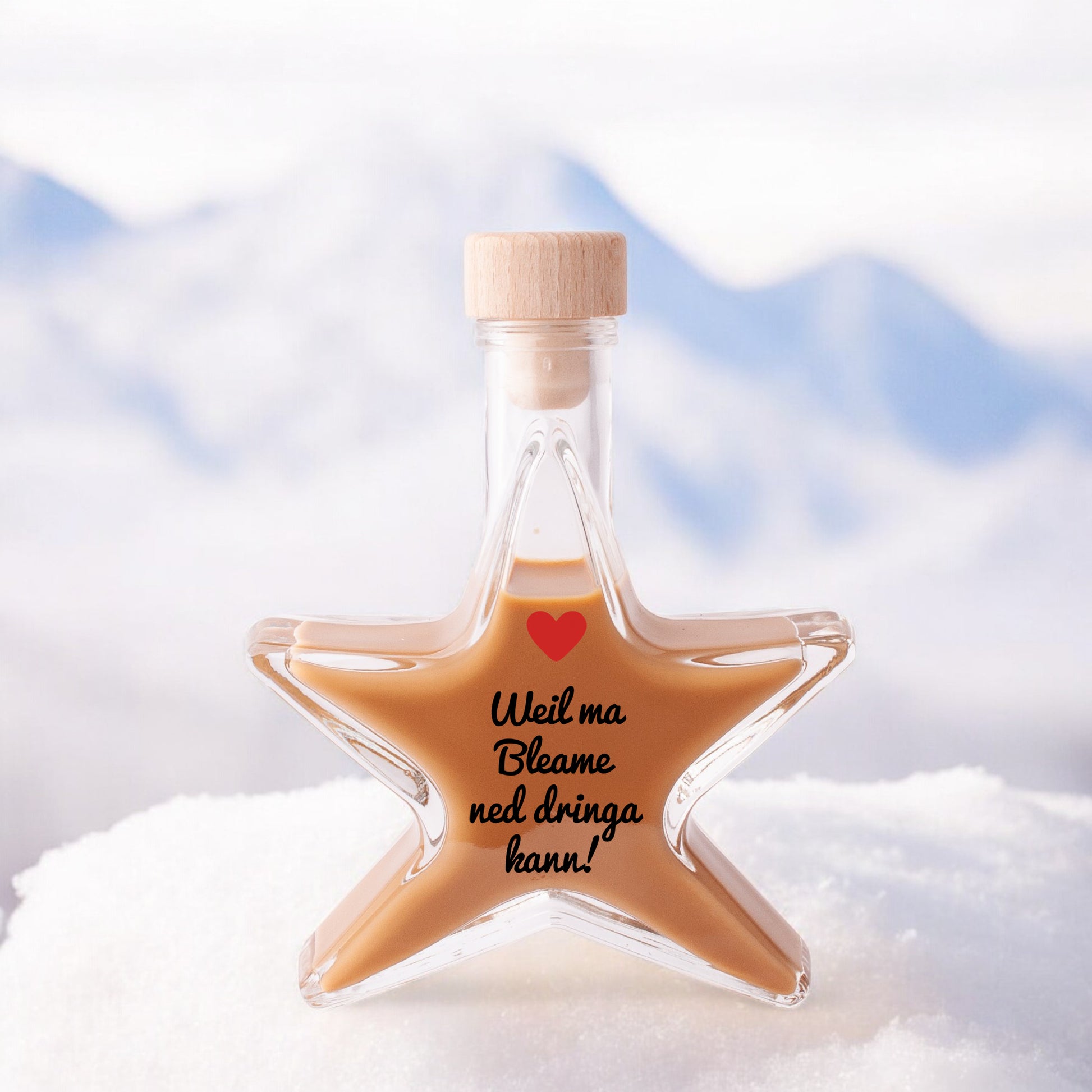 Weihnachtslikör "Weil ma Bleame ned dringa kann!" - meinherzschlag.de