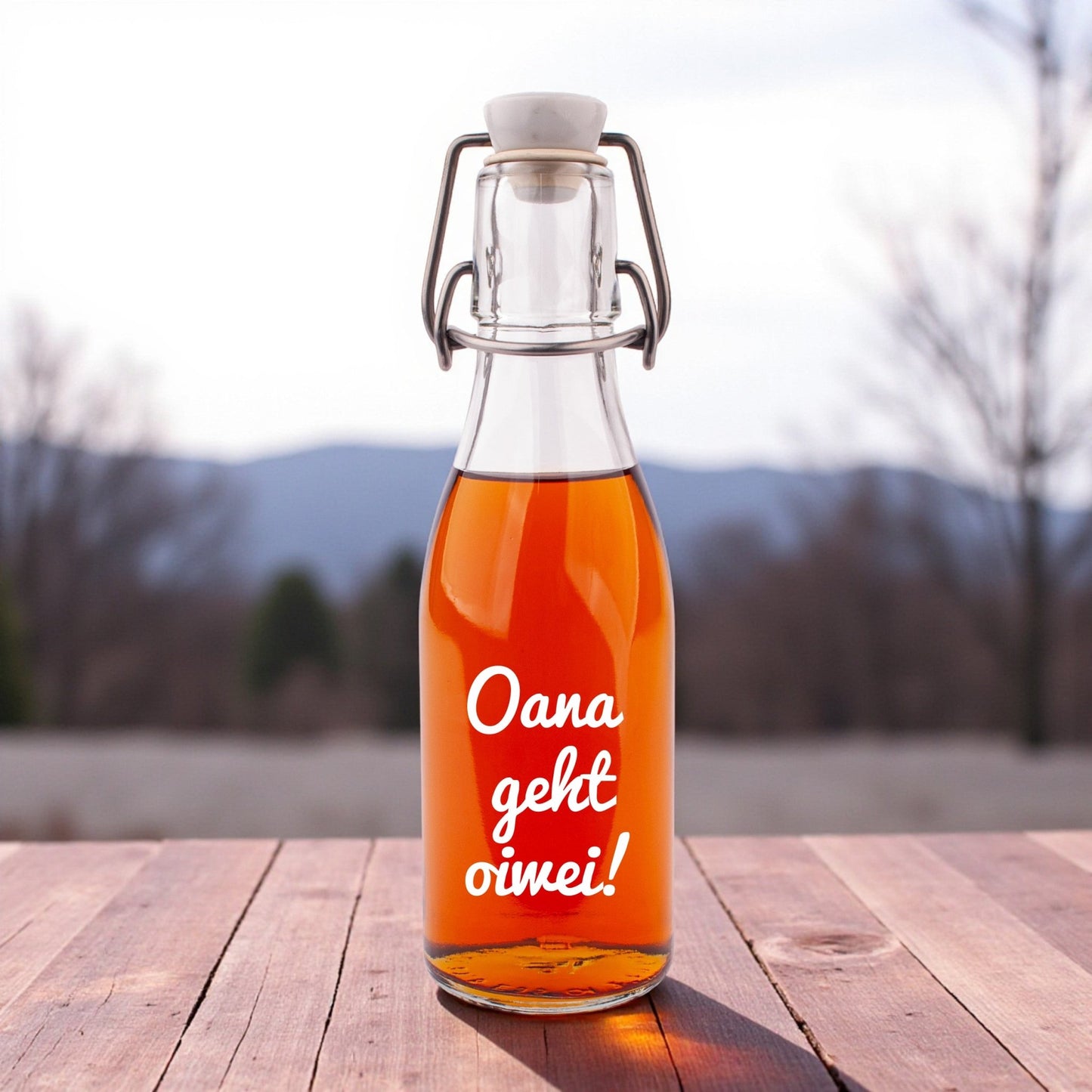 Likör/Schnaps "Oana geht oiwei!" - meinherzschlag.de