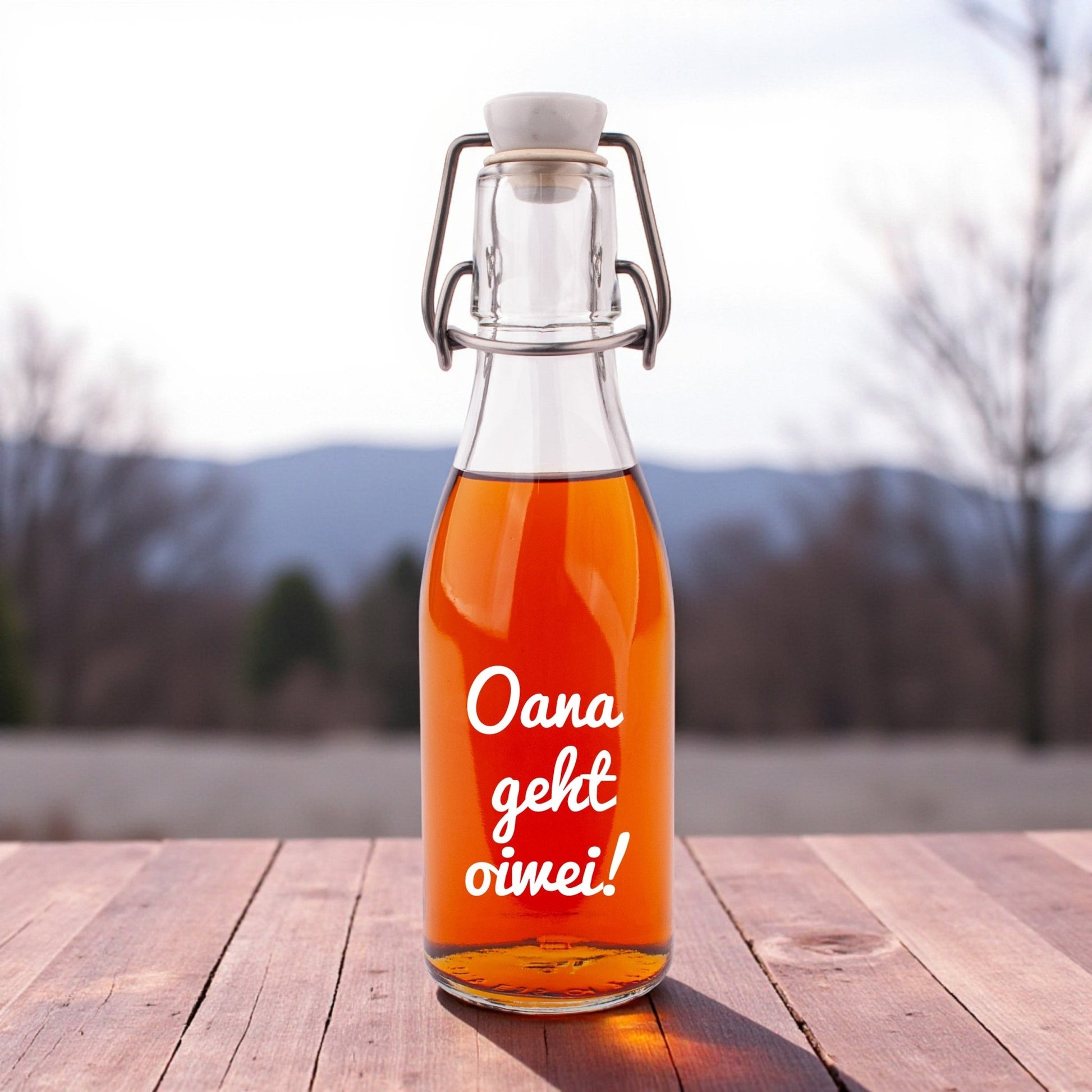 Likör/Schnaps "Oana geht oiwei!" - meinherzschlag.de