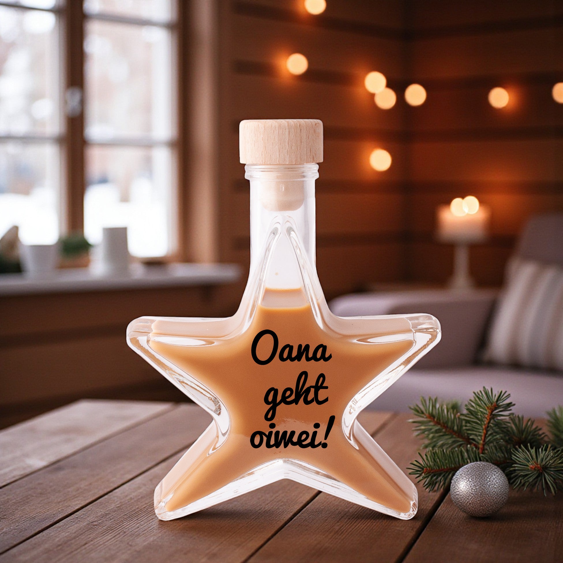 Weihnachtslikör &quot;Oana geht oiwei!&quot;