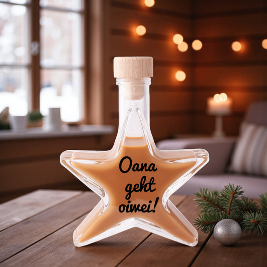 Weihnachtslikör "Oana geht oiwei!" - meinherzschlag.de