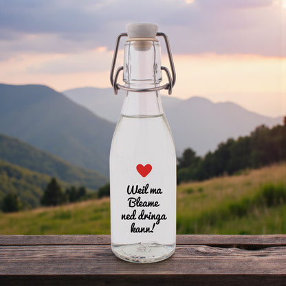 Likör/Schnaps &quot;Weil ma Bleame ned dringa kann!&quot;