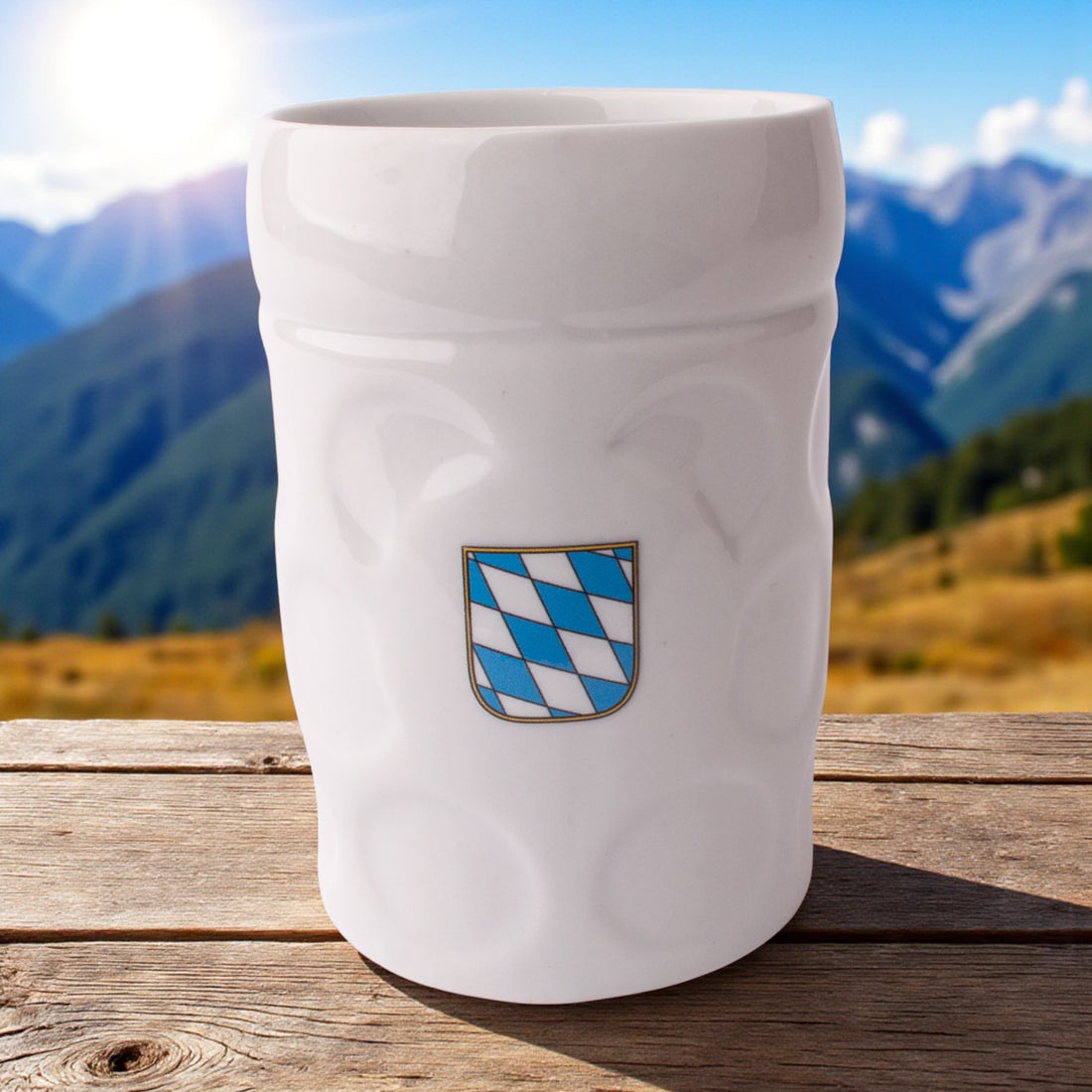 Maßkrug-Kaffeetasse &quot;Bayernwappen&quot;