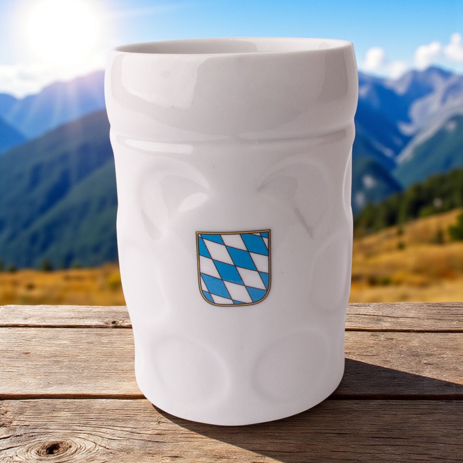 Maßkrug-Kaffeetasse &quot;Bayernwappen&quot;