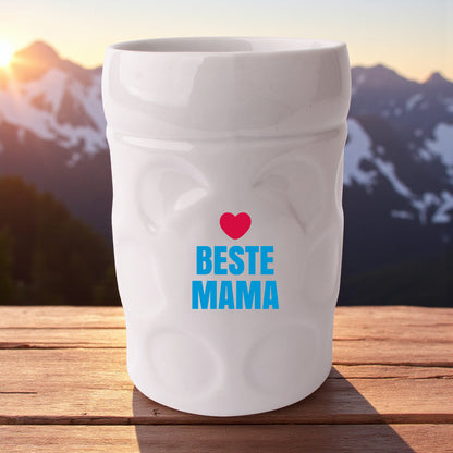 Maßkrug-Kaffeetasse "Beste Mama"