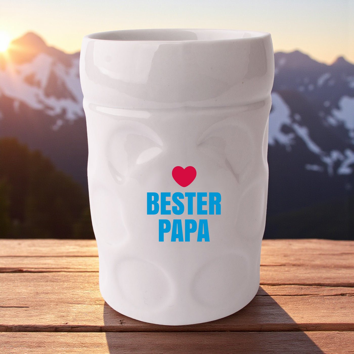 Maßkrug - Kaffeetasse "Bester Papa" - meinherzschlag.de