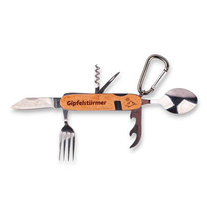 Outdoor Brotzeit - Besteck "Gipfelstürmer" - meinherzschlag.de