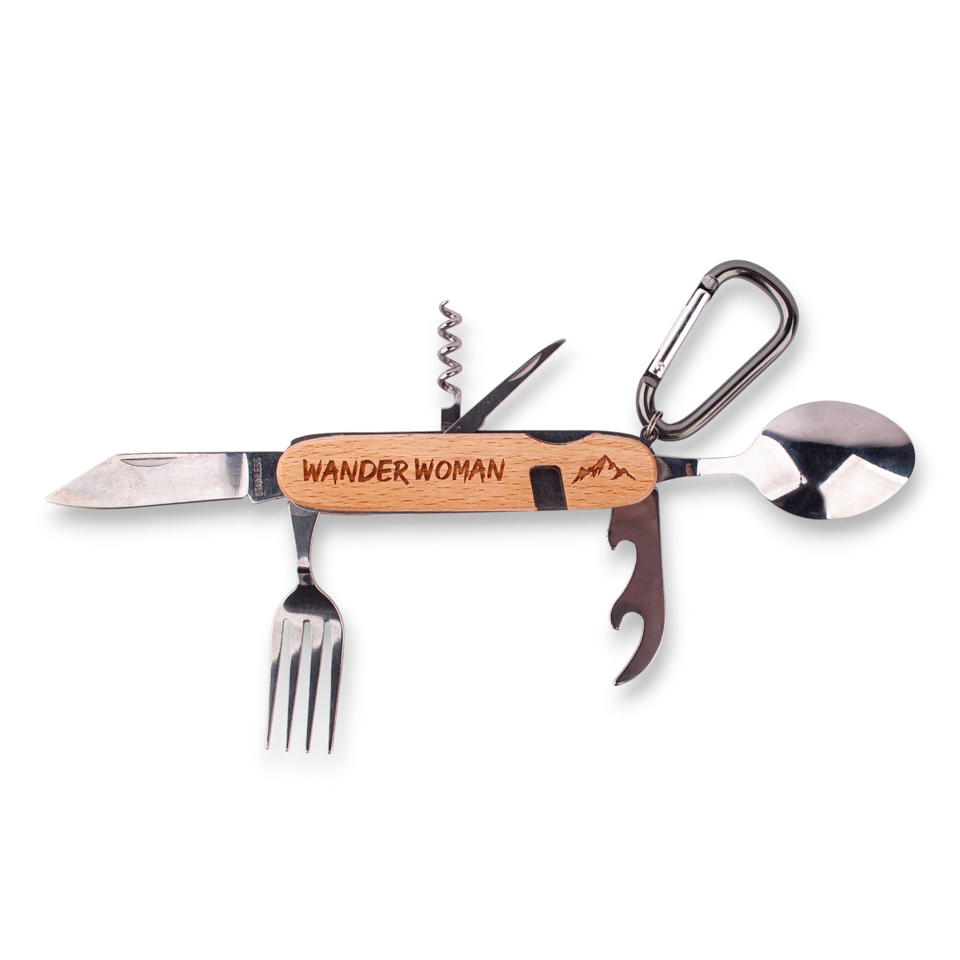 Outdoor Brotzeit - Besteck "Wander Woman" - meinherzschlag.de