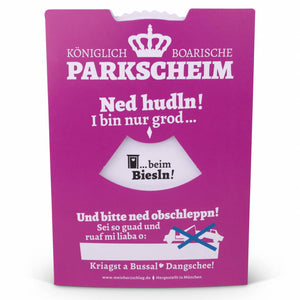 Königlich Boarische Parkscheim pink - meinherzschlag.de