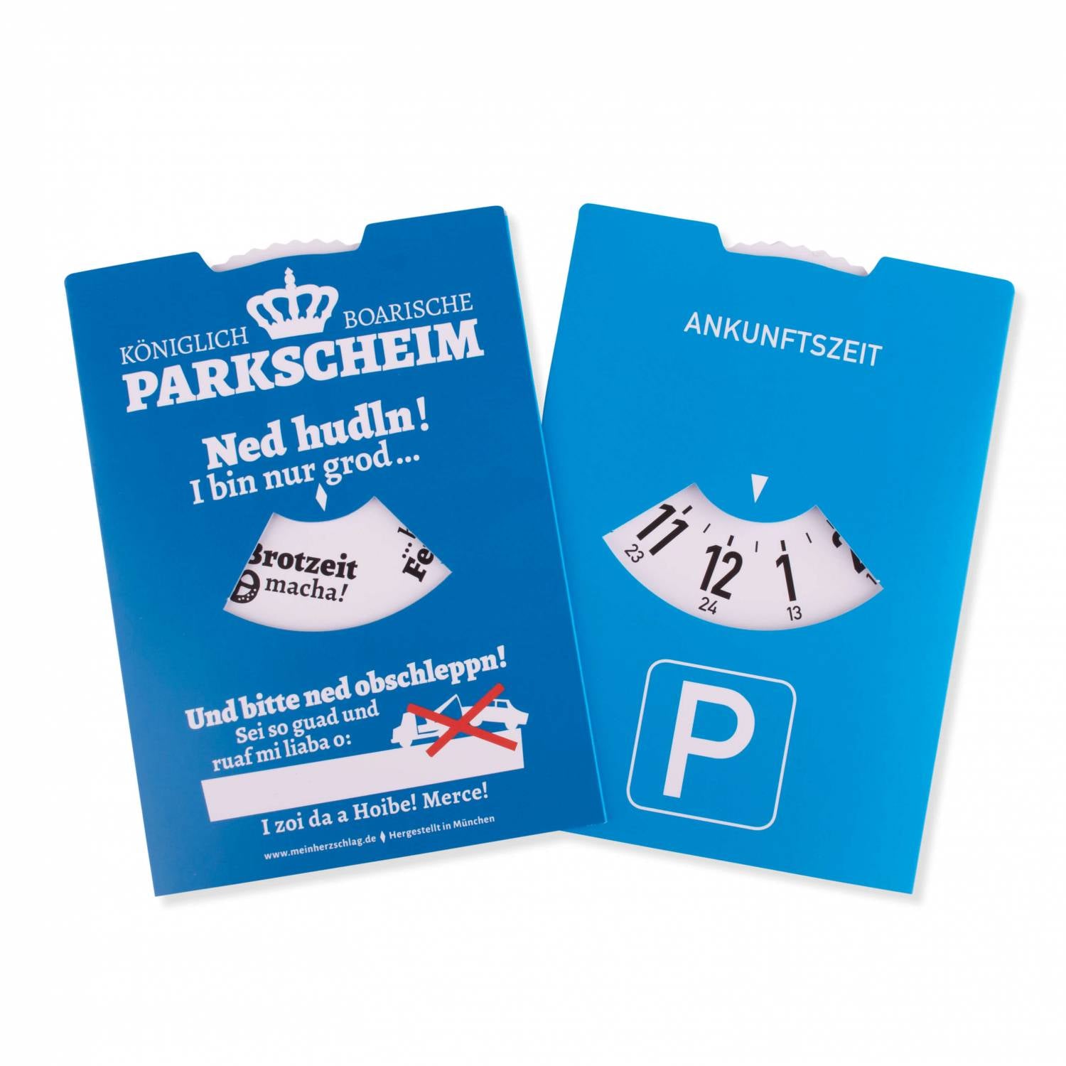 Königlich Boarische Parkscheim blau - meinherzschlag.de