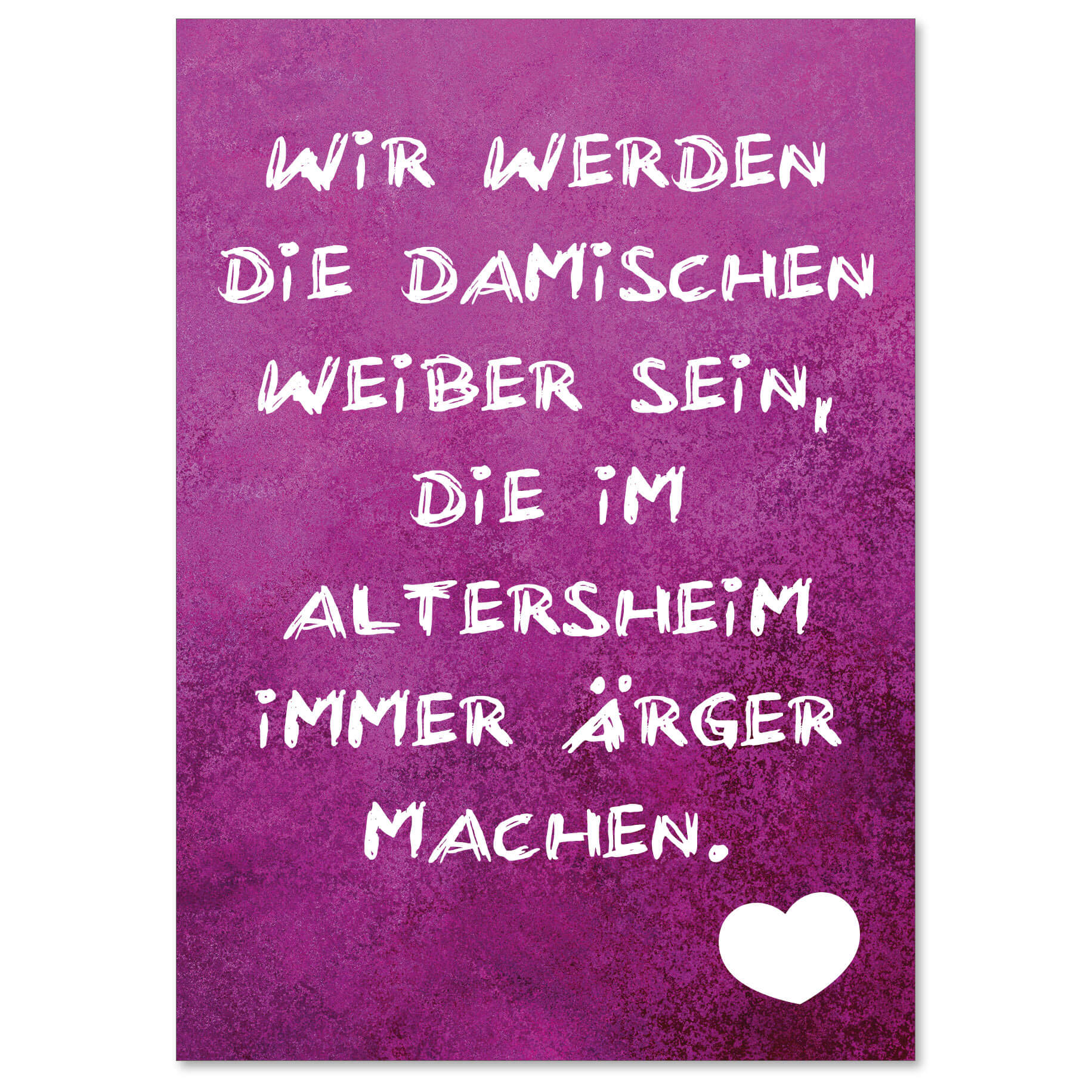 Postkarte "Damische Weiber" - meinherzschlag.de