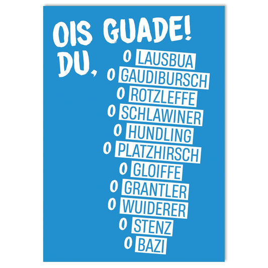 Postkarte "Gaudibursch" - meinherzschlag.de