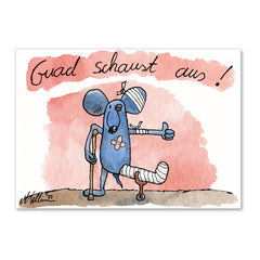 Postkarte "Guad schaust aus!"