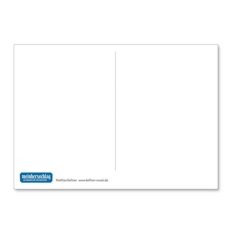 Postkarte "A Blüml für di" - meinherzschlag.de