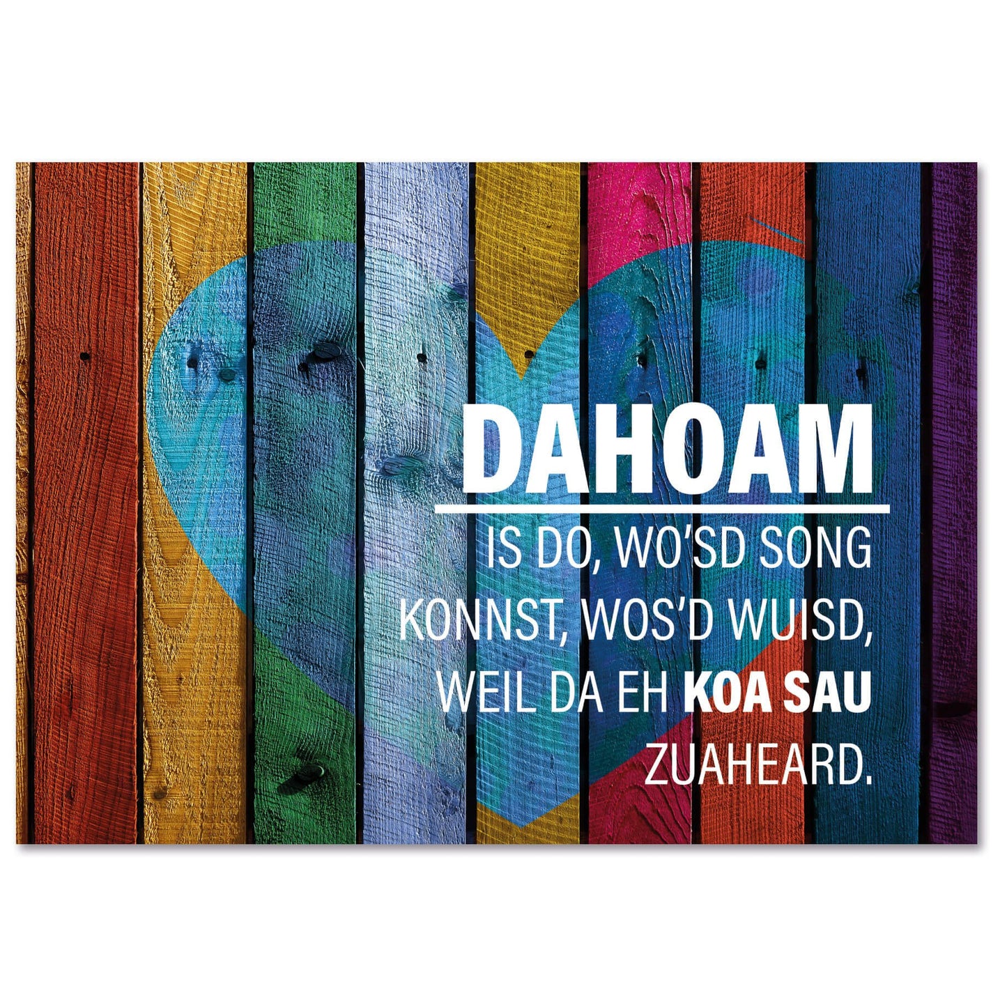 Postkarte "Koa Sau" - meinherzschlag.de