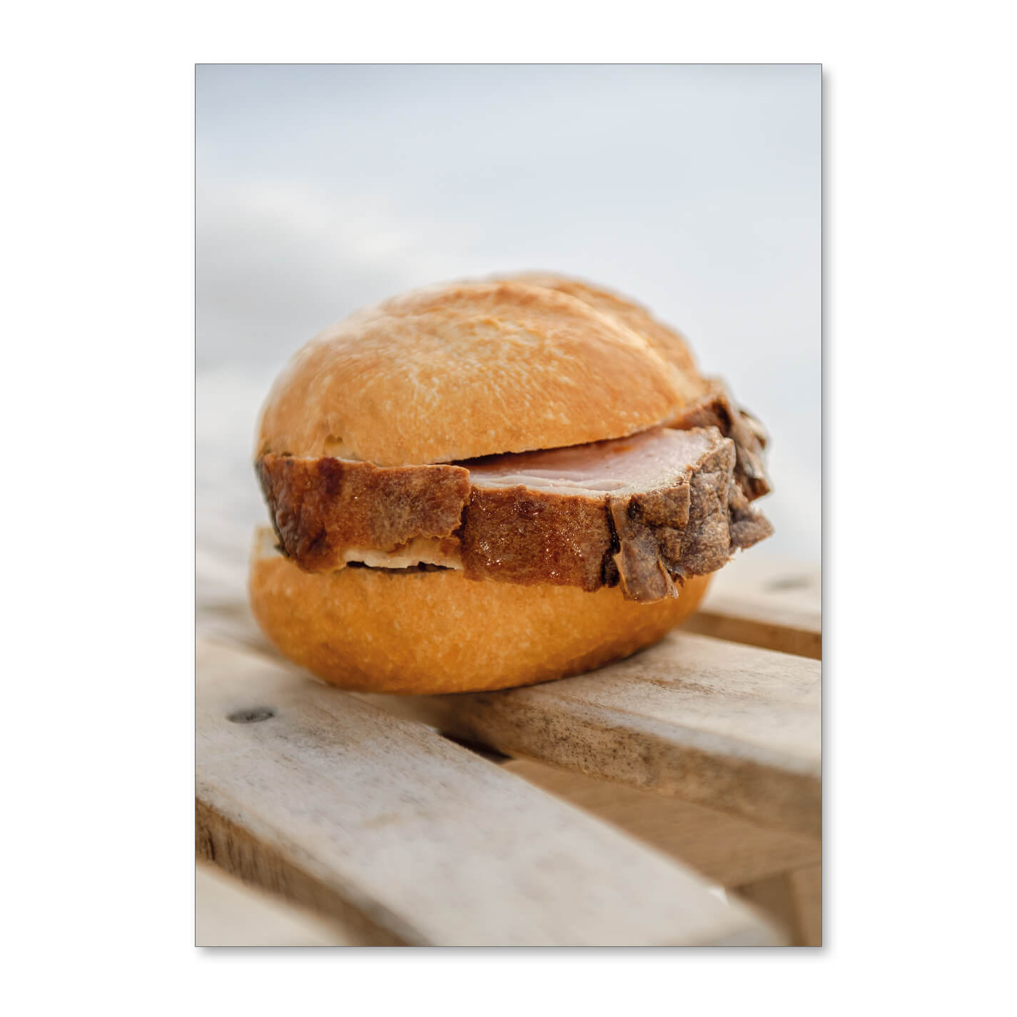 Postkarte "Leberkäse - Semmel" - meinherzschlag.de