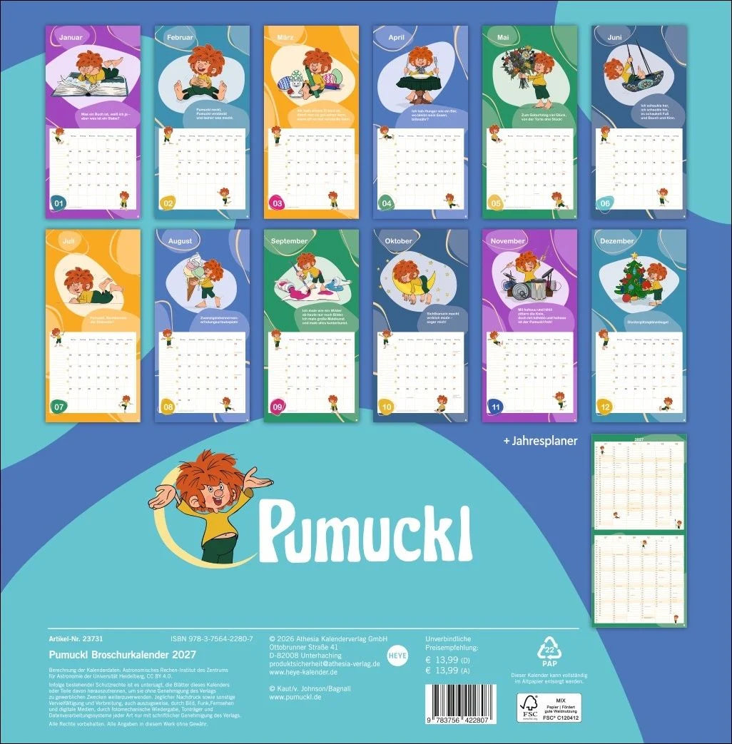 Pumuckl Wandkalender 2027