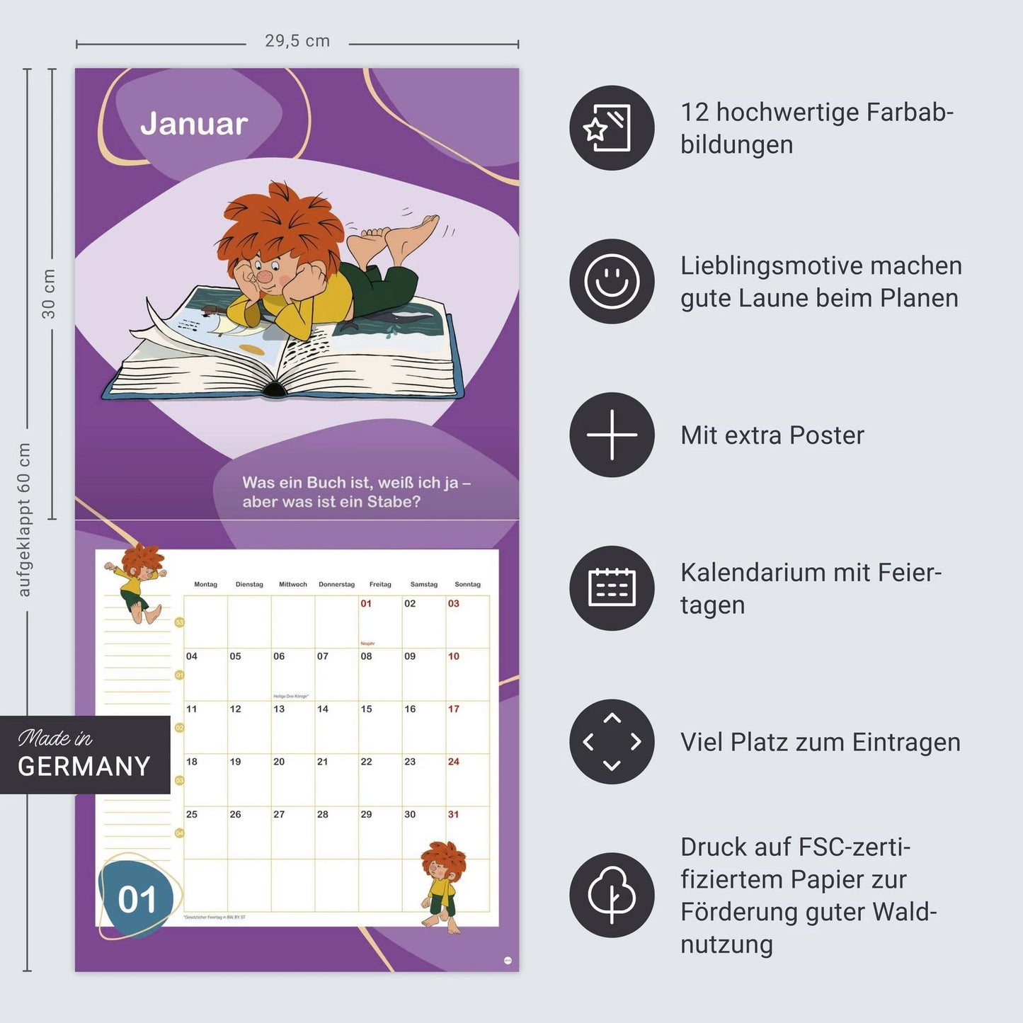 Pumuckl Wandkalender 2027