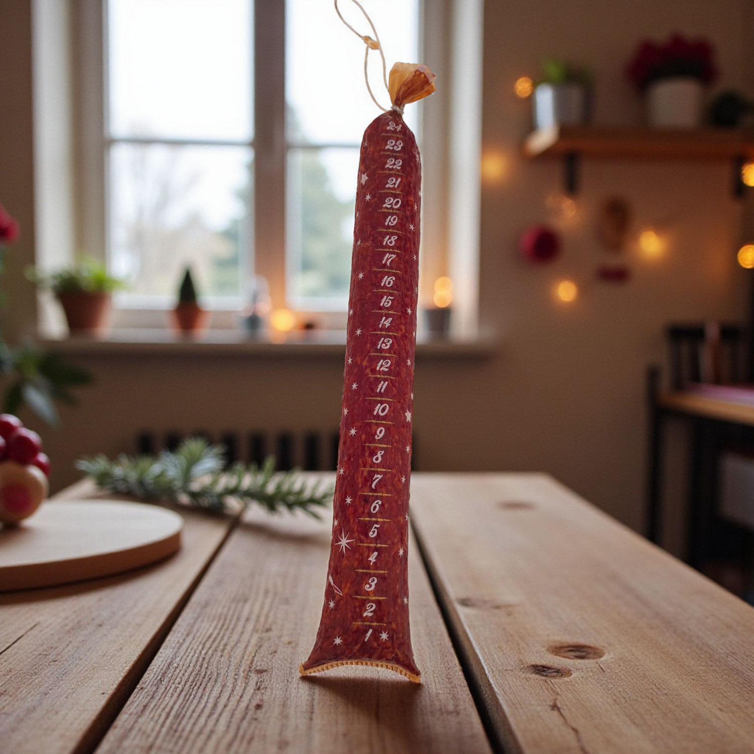 Stangen-Salami &quot;Adventskalender&quot;