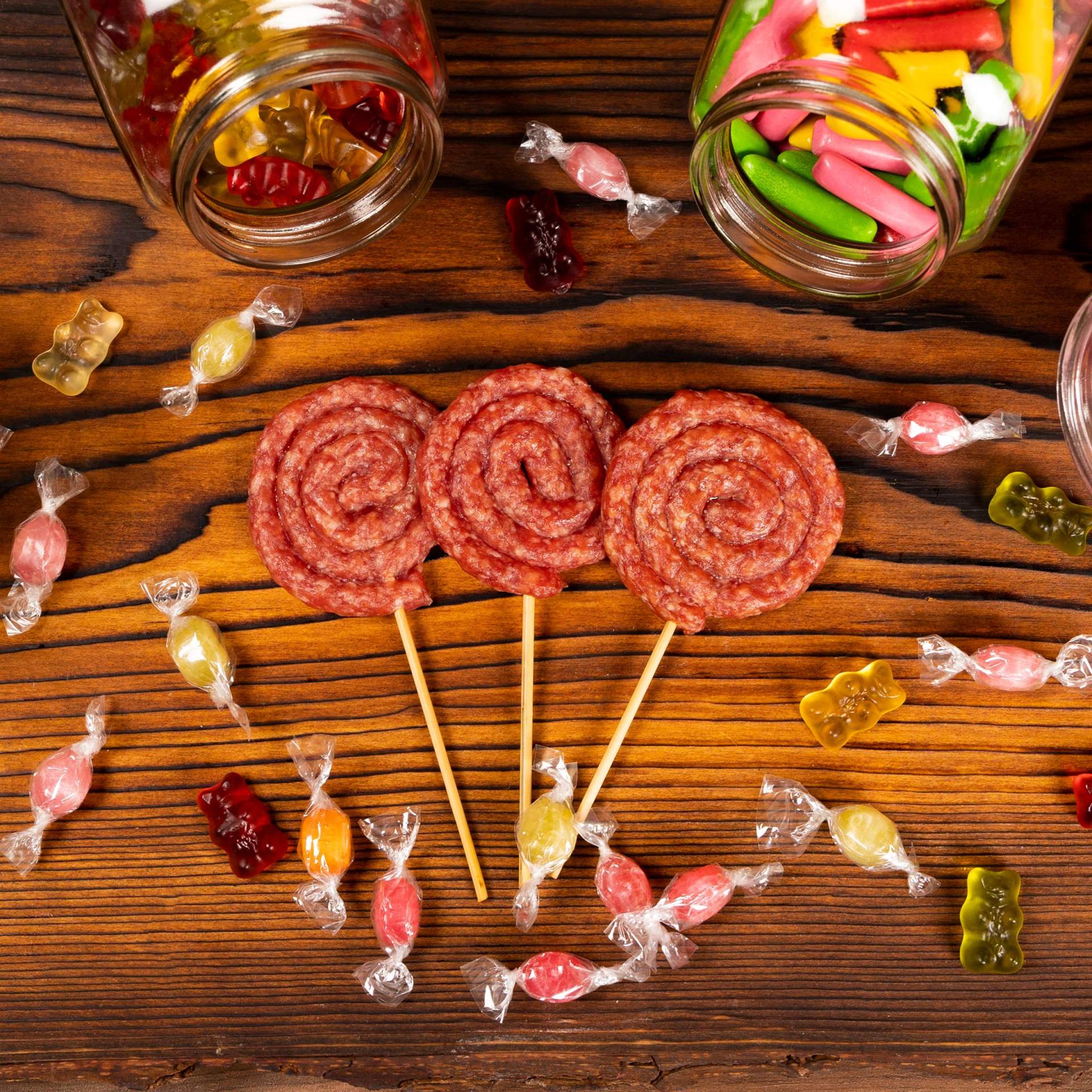 Salami - Lutscher 3er Pack - meinherzschlag.de