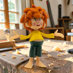 Spielfigur "Pumuckl fragend" von meinherzschlag – Produktbild 1 von 4.