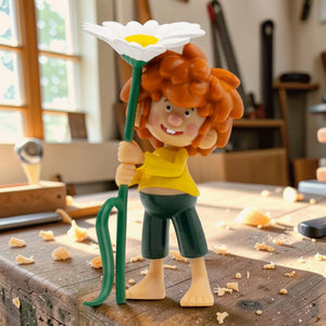 Spielfigur "Pumuckl mit Blume" von meinherzschlag – Produktbild 1 von 4.