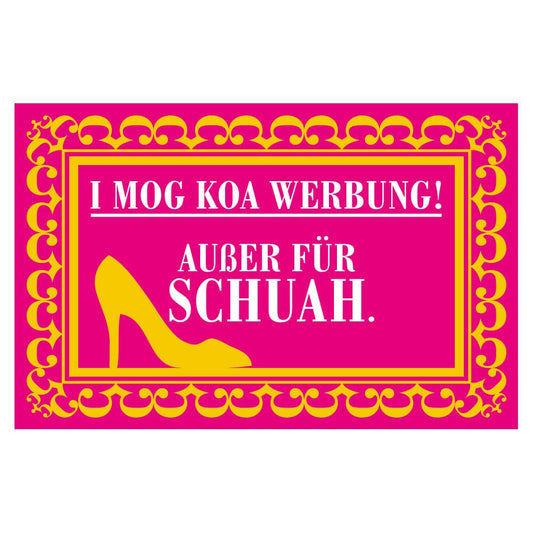 Briefkastenaufkleber "Nur Werbung für Schuah!" - meinherzschlag.de