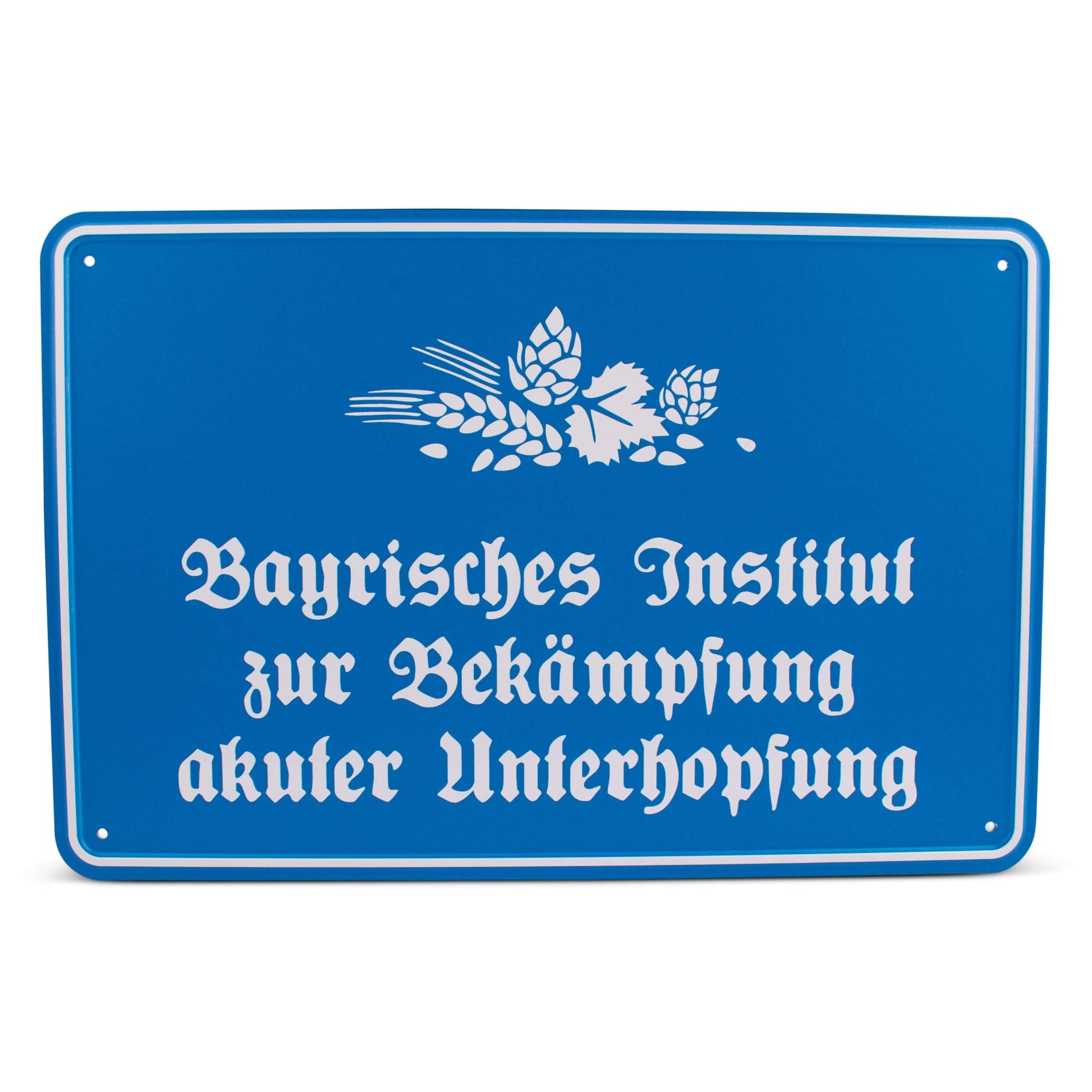 Blechschild "Unterhopfung" - meinherzschlag.de