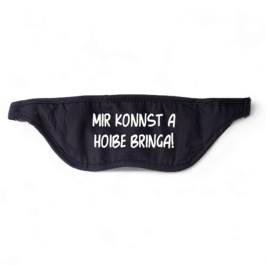 Schlafmaske "Hoibe bringa!" - meinherzschlag.de