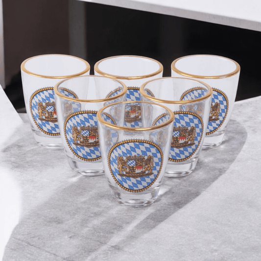 Bayerische Schnapsgläser (6er Set) - meinherzschlag.de