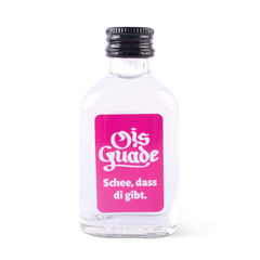 Schnapserl "Ois Guade" pink