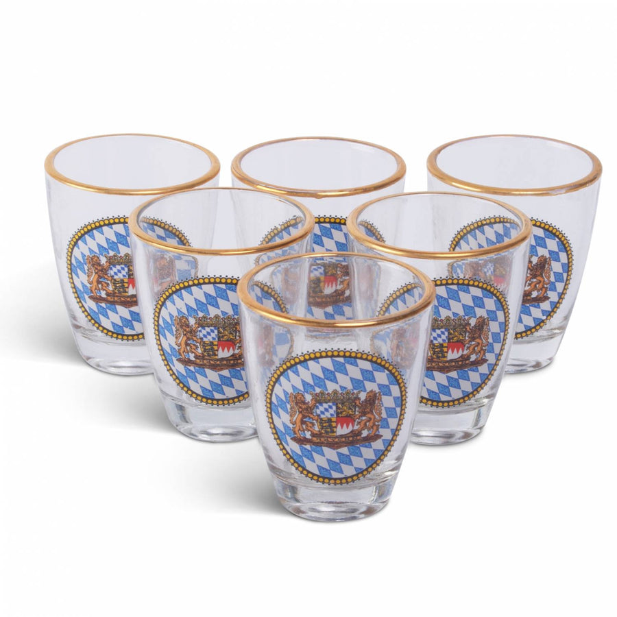 Bayerische Schnapsgläser (6er Set) - meinherzschlag.de