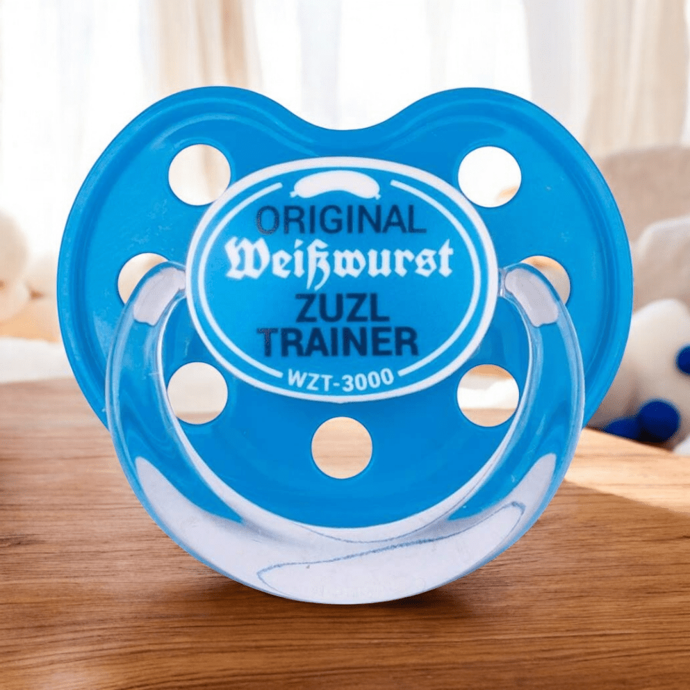 Dizzl "Weisswurst Zuzl Trainer" blau - meinherzschlag.de