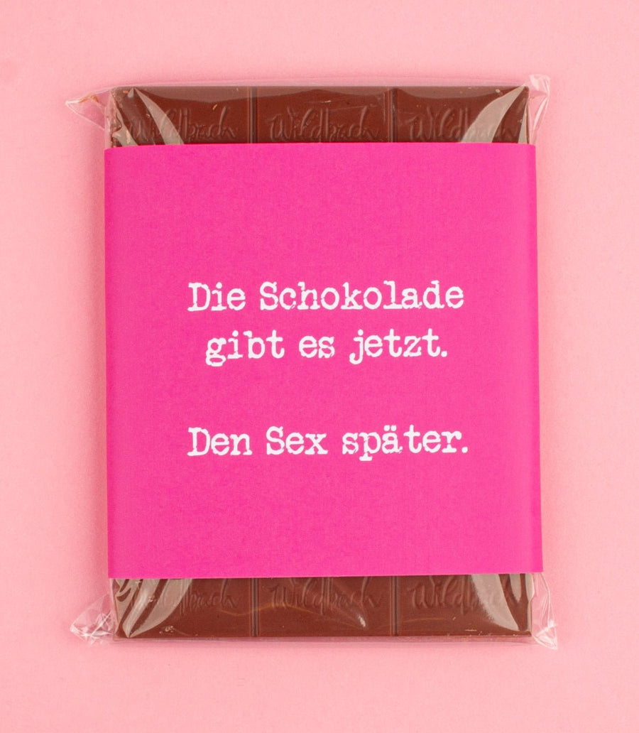 Schokolade "Sex später" - meinherzschlag.de