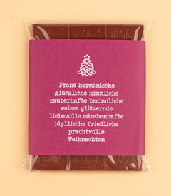 Schokolade "Himmlische Weihnachten"