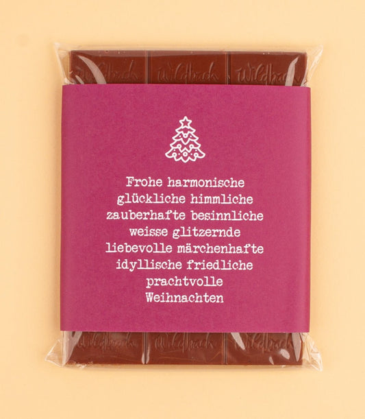 Schokolade "Himmlische Weihnachten" - meinherzschlag.de