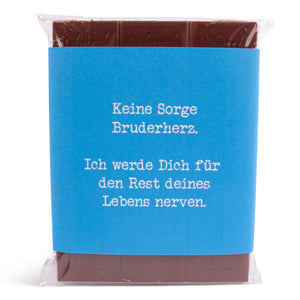 Schokolade "Bruderherz" - meinherzschlag.de