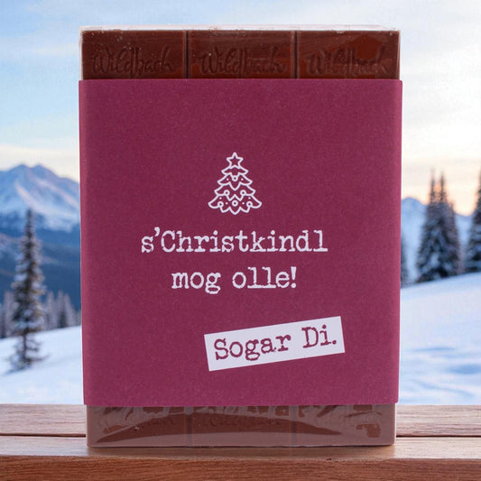Schokolade "s'Christkindl mog olle!" - meinherzschlag.de