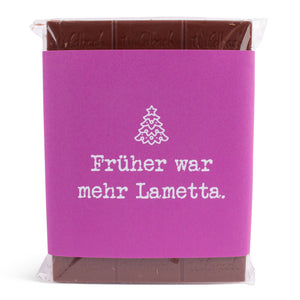 Schokolade "Früher war mehr Lametta" - meinherzschlag.de