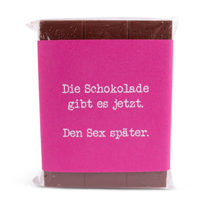 Schokolade "Sex später" - meinherzschlag.de
